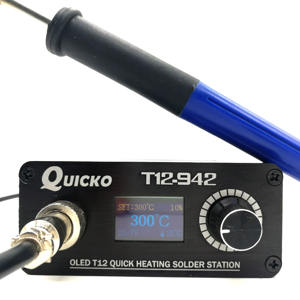 Industrial Laser Soldering Iron - QUICKO MINI T12 STC OLED 디지털