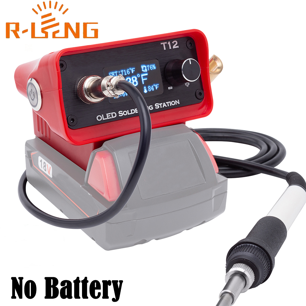 Industrial Laser Soldering Iron - 밀워키용 OLED T12 납땜 다리미 스테이션,