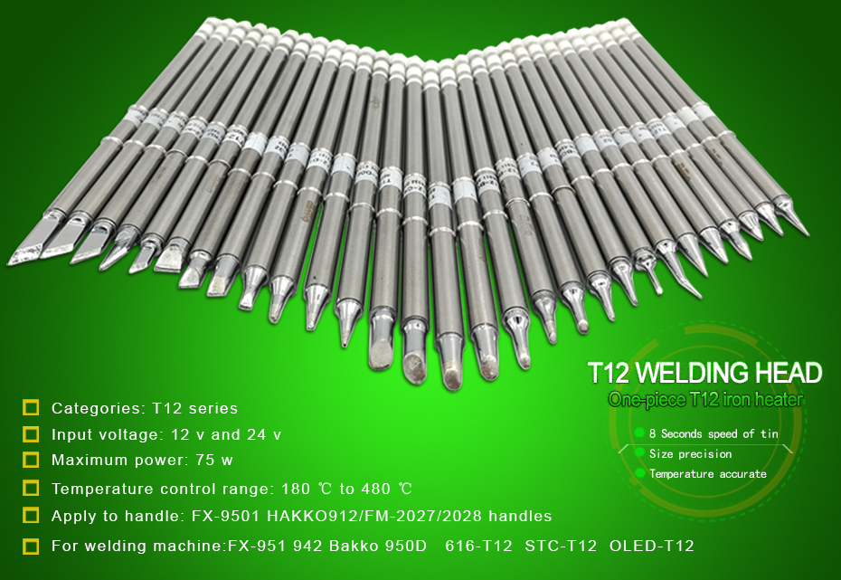 T12 납땜 인두 팁 교체 다양한 팁 모델 전기 납땜  - Industrial Laser Soldering Iron 리뷰 및 가격