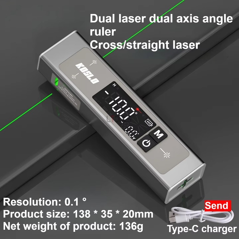 듀얼 레이저 디지털 경사계 휴대용 전자 각도 측정기 레 - Industrial Laser Alignment Tool 리뷰 및 가격