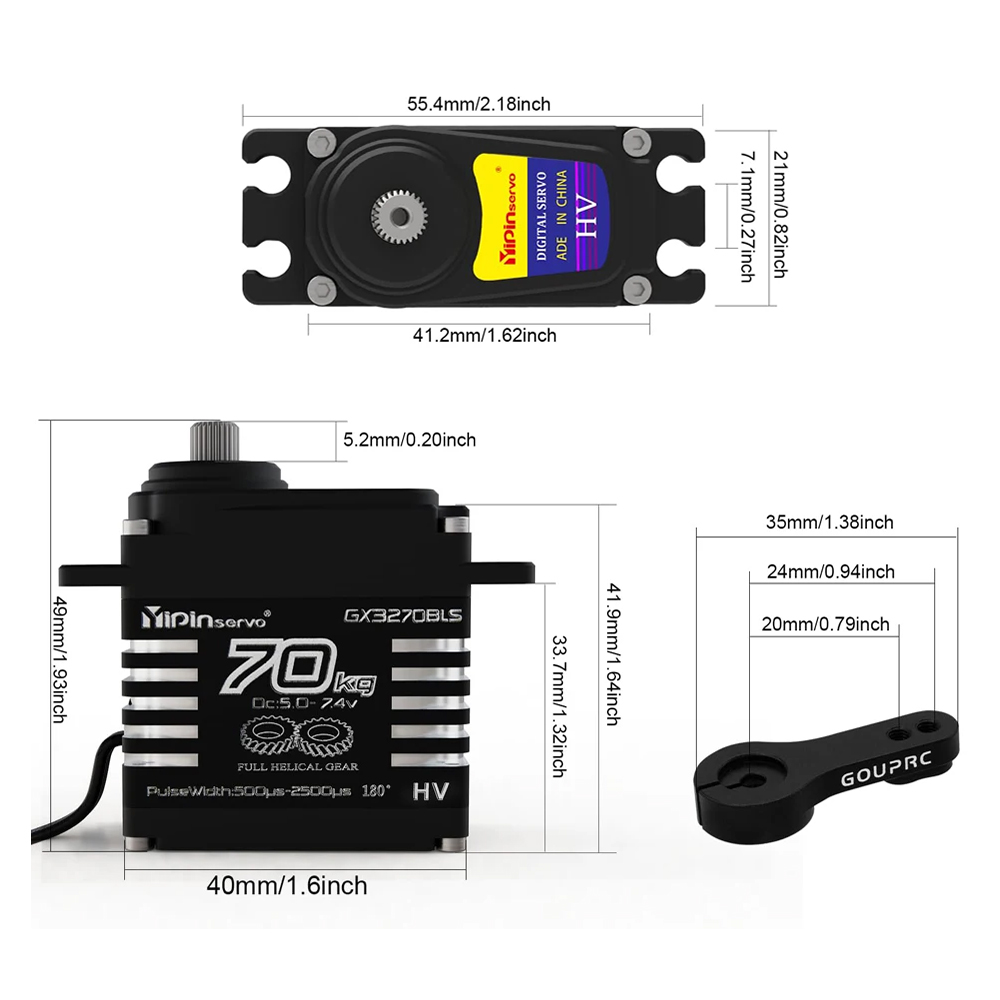 1/2PCS 70KG 대형 토크 브러시리스 모터 디지털 - Servo Motor Cnc 리뷰 및 가격