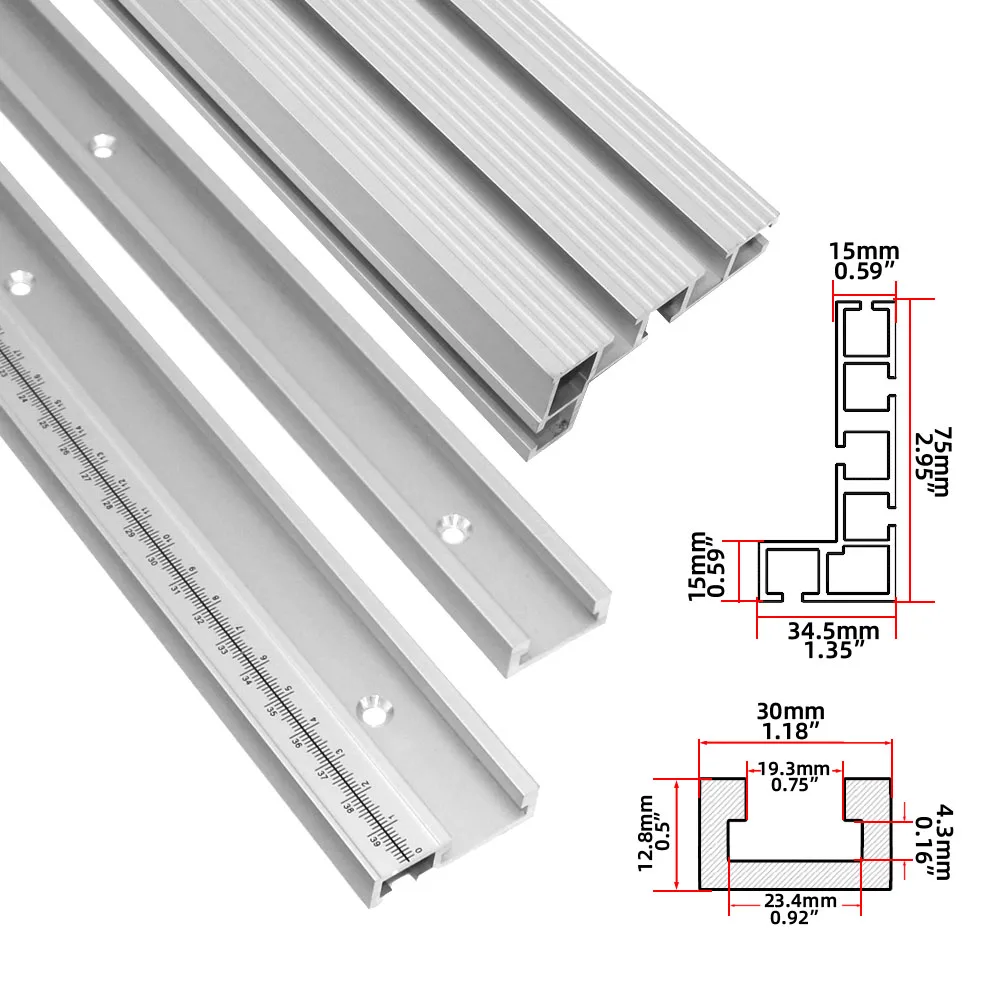 7피스 목공용 프로파일 펜스 키트, 75형 마이터 트랙 - Aluminum T-Slot Profile 리뷰 및 가격