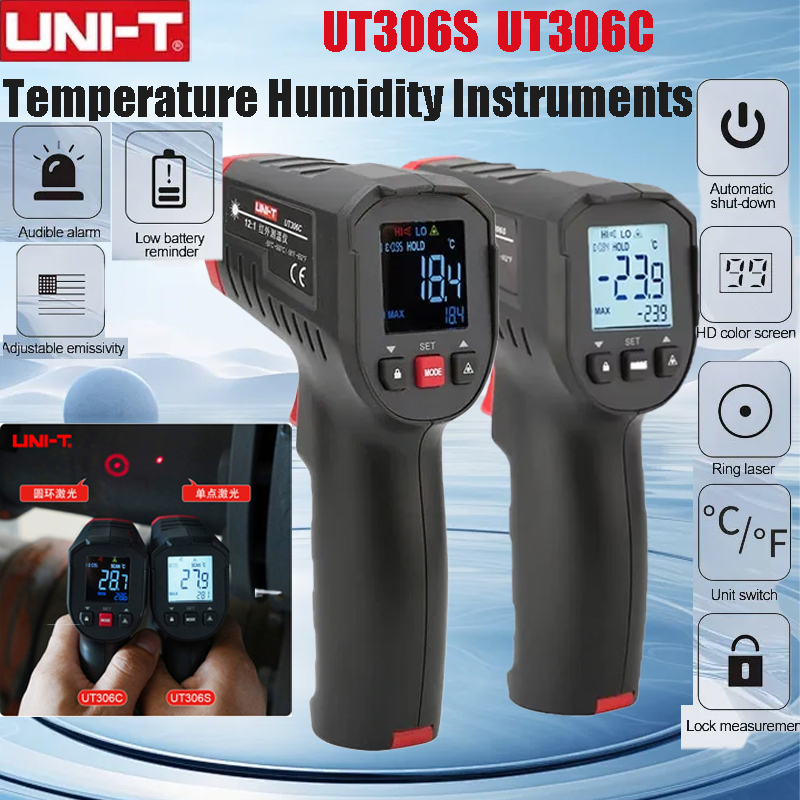 UNI-T UT306S UT306C 디지털 온도계 레이 - Industrial Laser Temperature Sensor 리뷰 및 가격