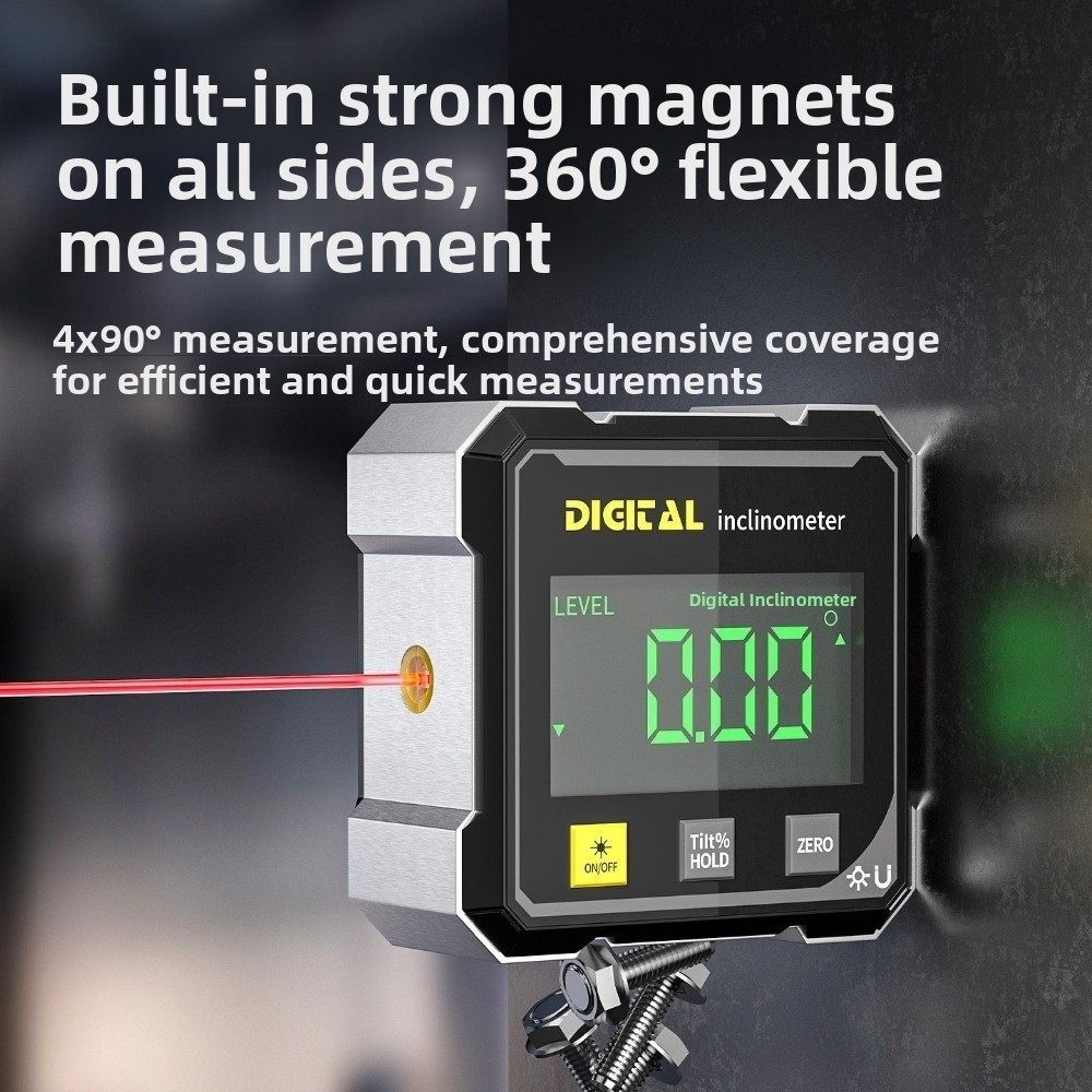 4면 디스플레이 각도 게이지 디지털 디스플레이 자기 흡 - Industrial Laser Alignment Tool 리뷰 및 가격
