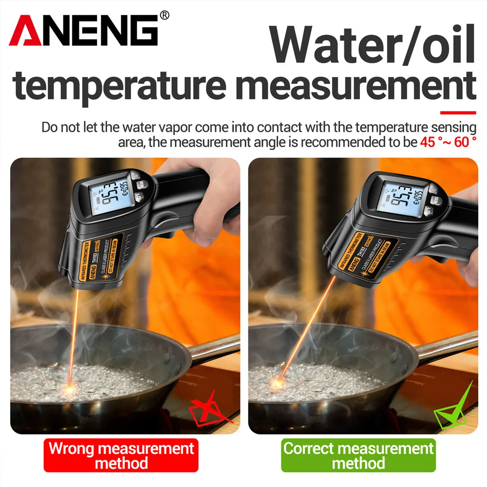 적외선 레이저 온도계 -20 ° C~380 ℃   IR - Industrial Laser Temperature Sensor 리뷰 및 가격