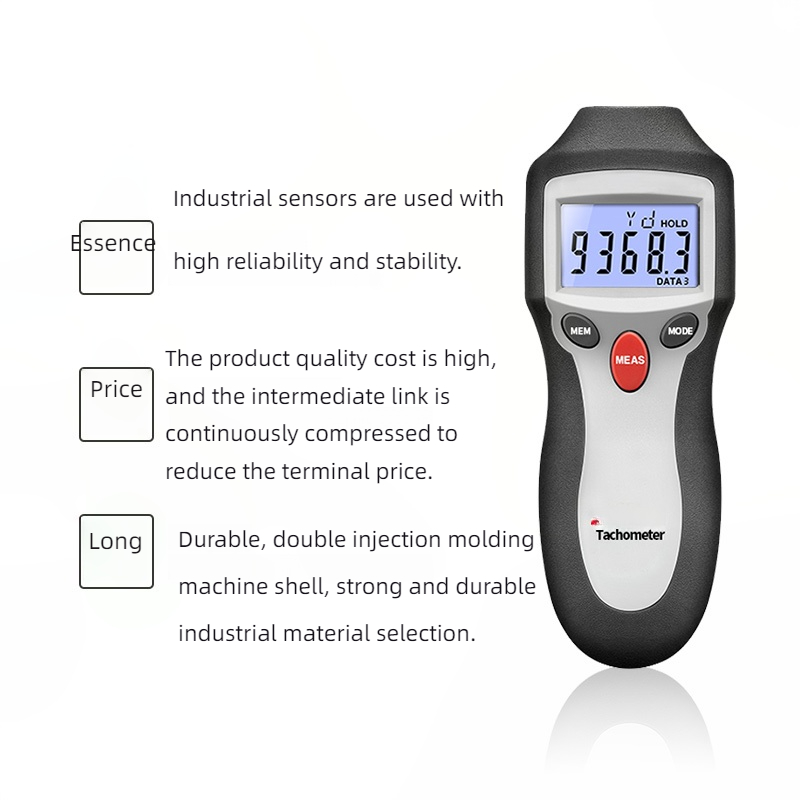 휴대용 비접촉식 디지털 타코미터 AT-8 레이저 RPM - Industrial Laser Tachometer 리뷰 및 가격