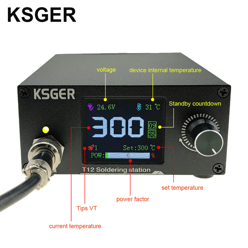 KSGER T12 납땜 스테이션 철 팁 STC 컨트롤러 - Industrial Laser Soldering Iron 리뷰 및 가격