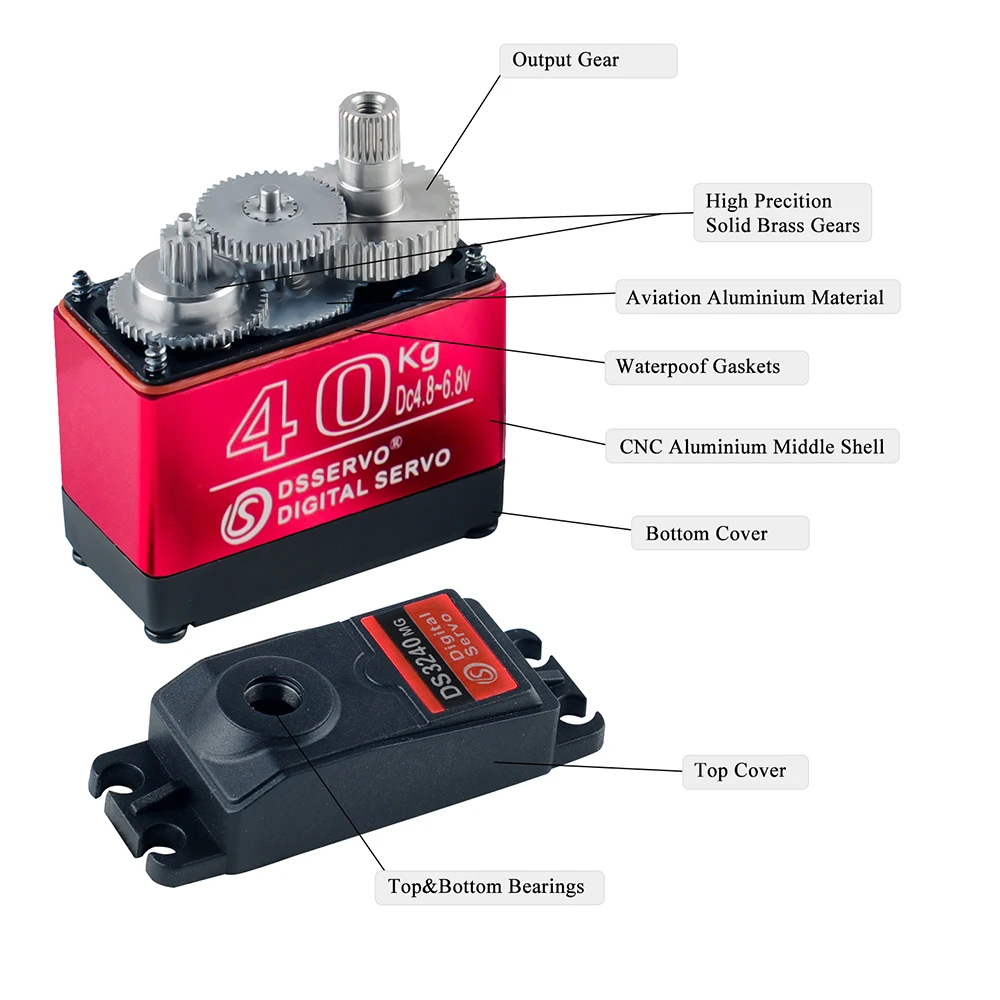 40KG Dsservo DS3240 대형 토크 디지털  - Servo Motor Cnc 리뷰 및 가격