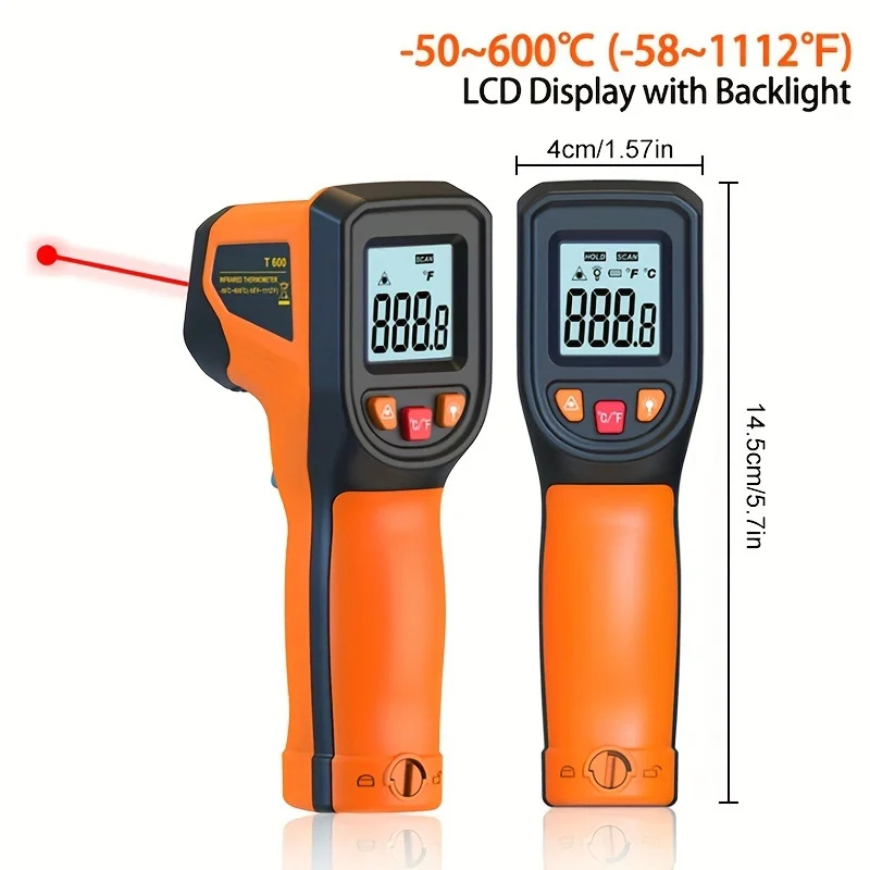 디지털 적외선 온도계 비접촉 레이저 온도 계량기, 휴대 - Industrial Laser Temperature Sensor 리뷰 및 가격