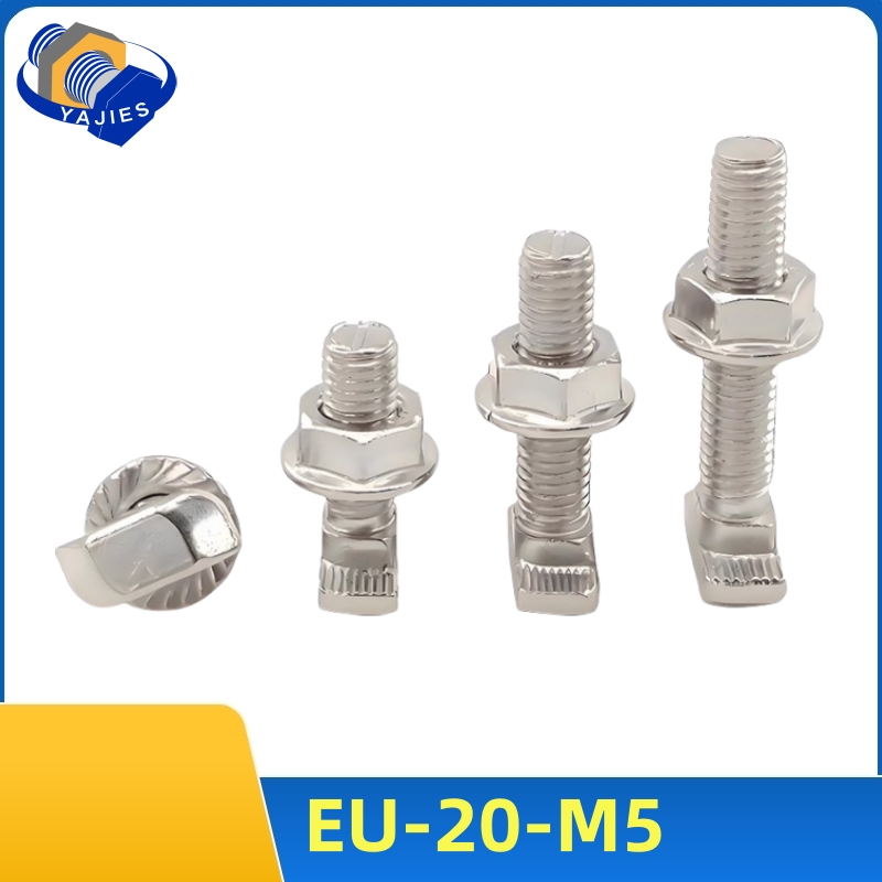 10 세트 M5 T 볼트 나사 및 육각 플랜지 너트 2 - Aluminum T-Slot Profile 리뷰 및 가격