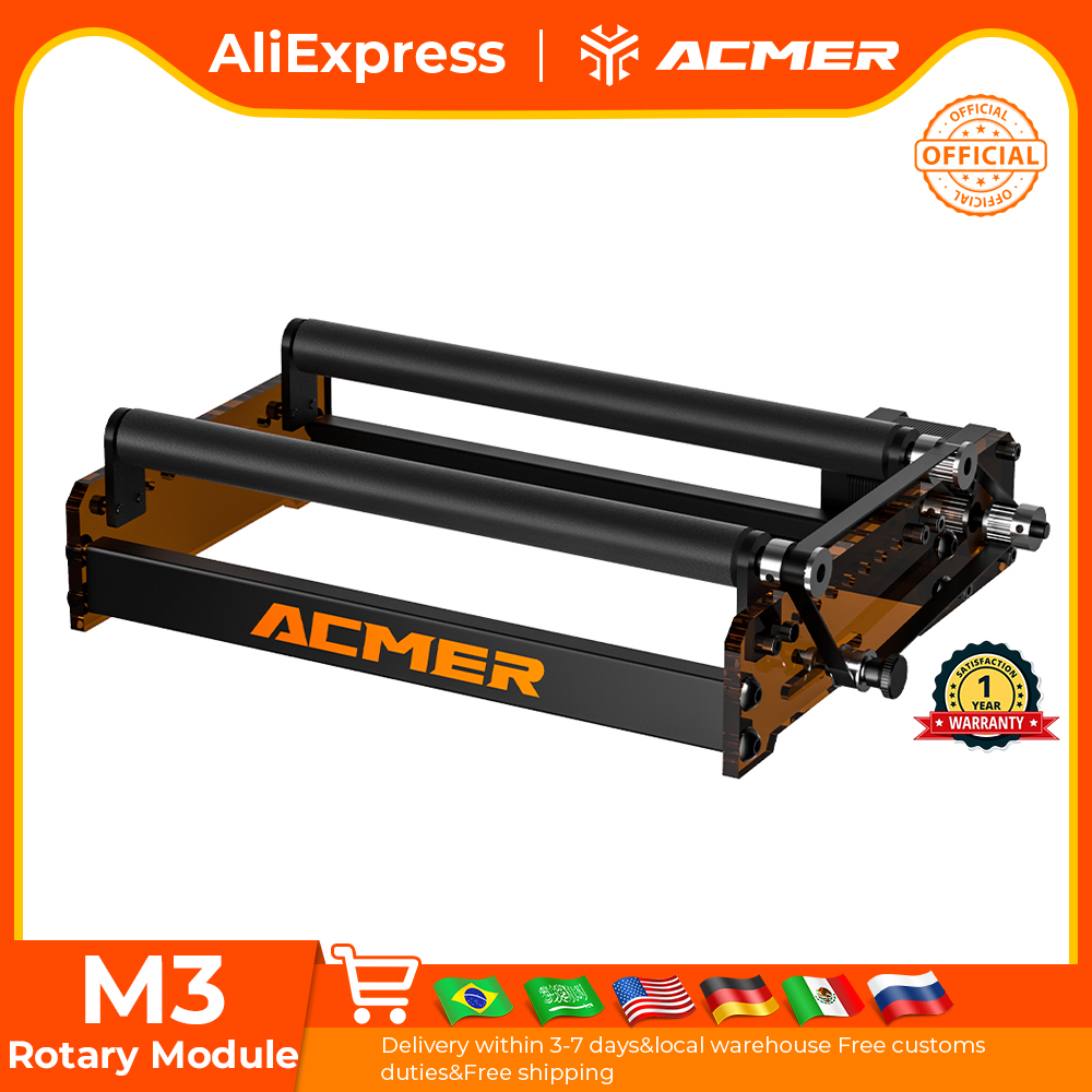 ACMER M3 레이저 로터리 롤러 360 °   레이 - Industrial Laser Engraving Machine 리뷰 및 가격