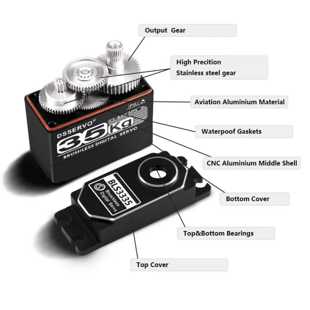 35KG BLS3335 디지털 서보 모터 고속 브러시리 - Servo Motor Cnc 리뷰 및 가격