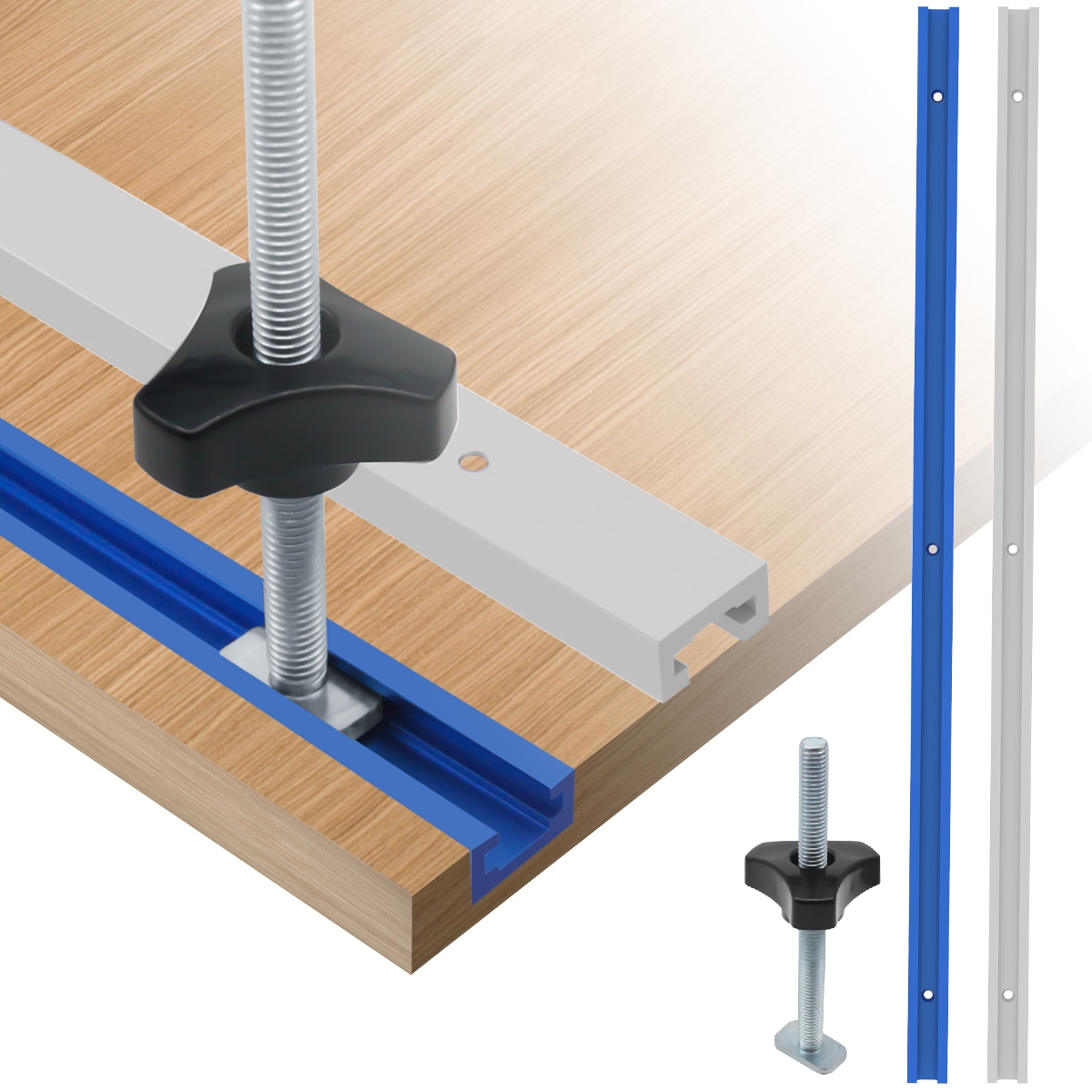 1Pc 더블 컷 프로파일 T 트랙 및 T 볼트 손잡이, - Aluminum T-Slot Profile 리뷰 및 가격