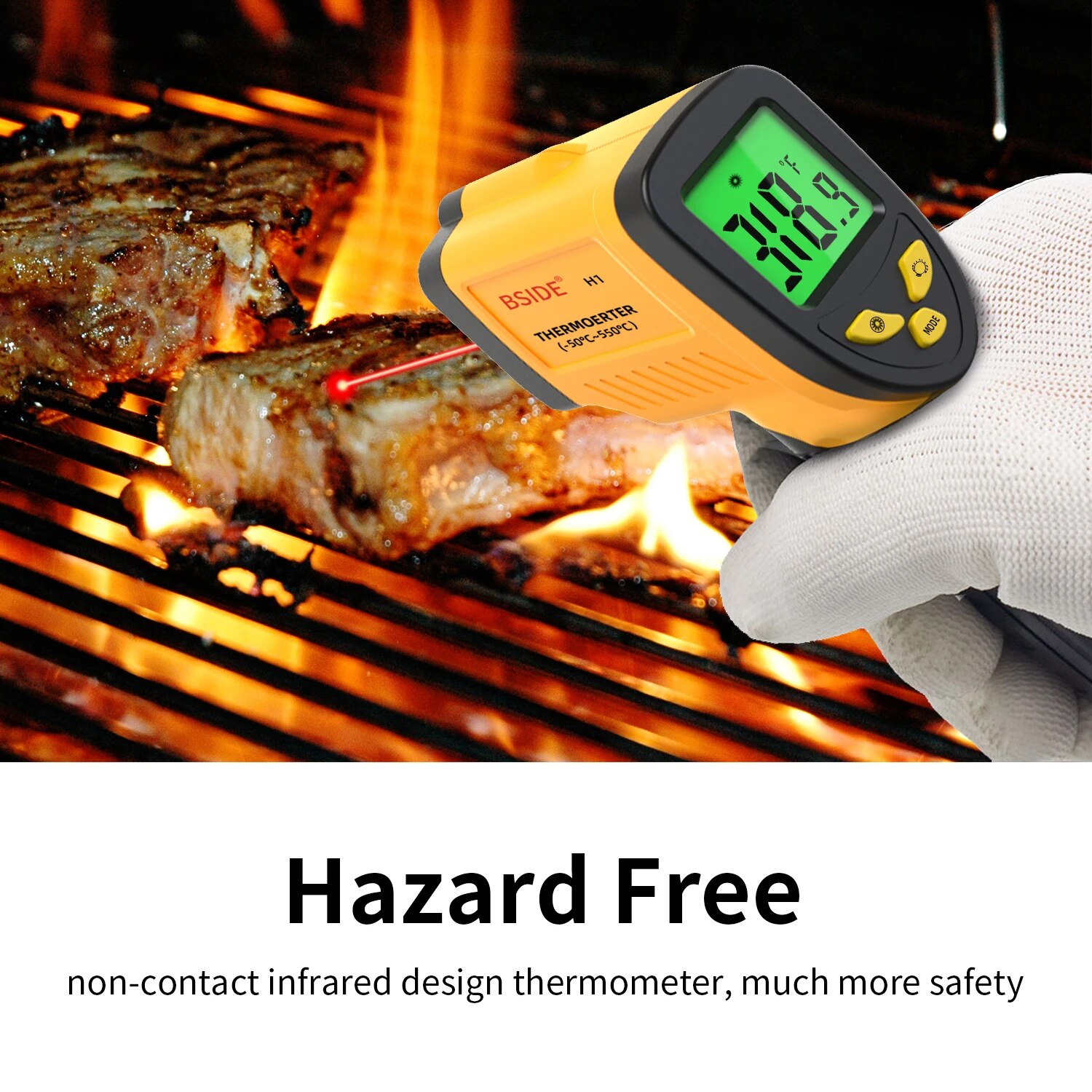 디지털 적외선 온도계 비접촉 디지털 레이저 온도계 건, - Industrial Laser Temperature Sensor 리뷰 및 가격