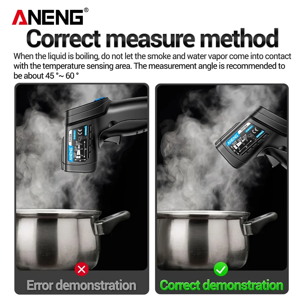 ANENG TH104 적외선 휴대용 온도계 -50~55 - Industrial Laser Temperature Sensor 리뷰 및 가격
