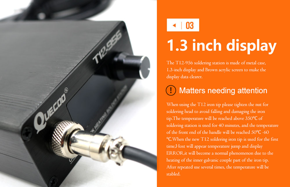QUECOO T12-956 납땜 디지털 스테이션 전자  - Industrial Laser Soldering Iron 리뷰 및 가격
